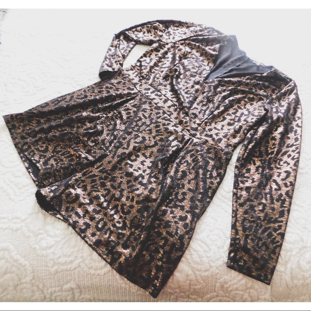 Cheetah Print Romper